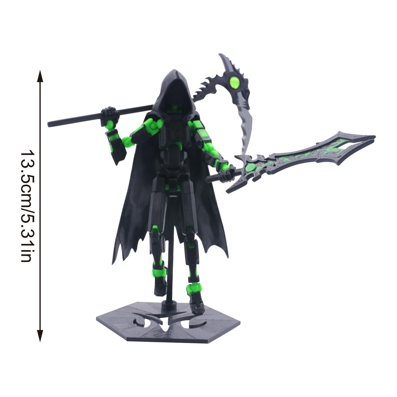 Amazon.com: T13 Action Figure Cape Warrior,Cool 3D Printed Caped